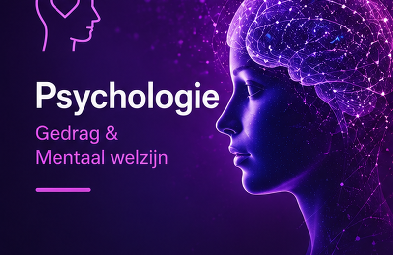 Illustratie over psychologie, gedrag en het menselijk brein