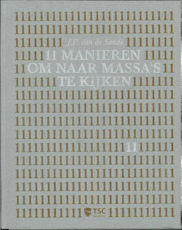 Grijs boek met een getextureerd omslag getiteld manieren om naar massa’s te kijken door j.p. gericht op management algemeen en international security