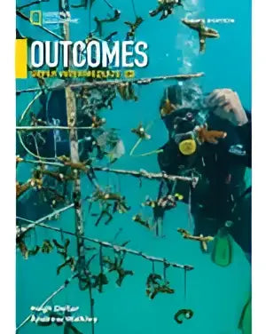 Voorblad Outcomes Upper-Intermediate Student s Book met turkoois onderwater koraalrif en duikers