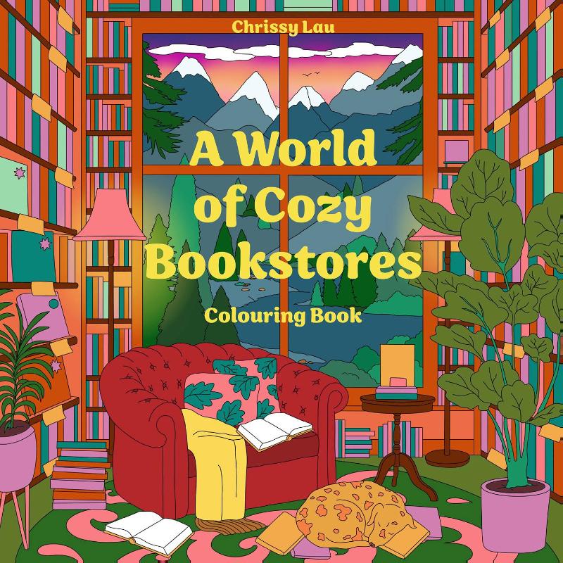 A World of Cozy Bookstores - A colouring book for book lovers