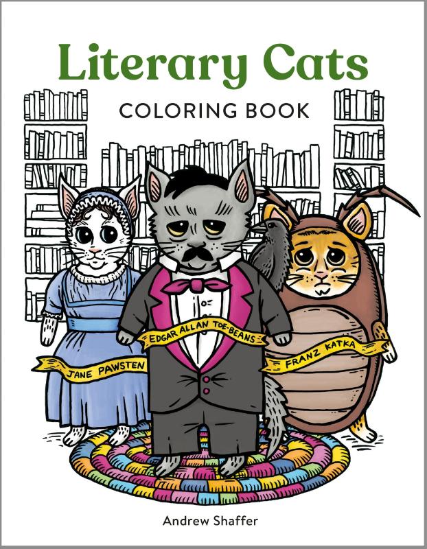 Literary Cats Coloring Book