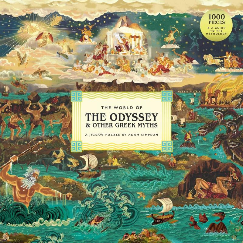 Boekomslag The World of The Odyssey & Other Greek Myths – 1000 Piece Jigsaw van Adam Simpson – ISBN 9781399637701