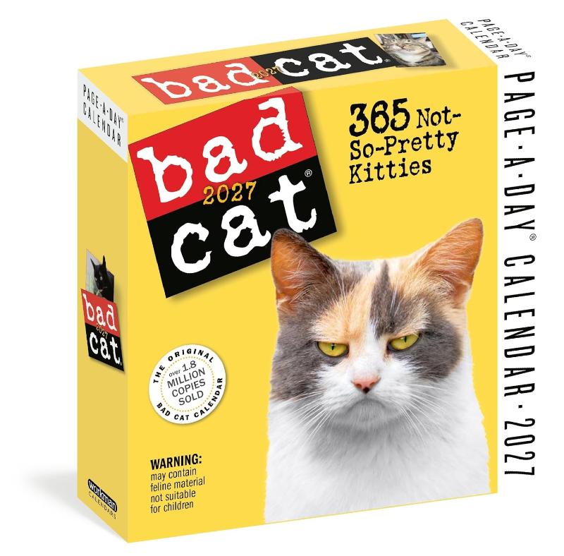 Bad Cat Page-A-Day® Calendar 2027 - 365 Not-So-Pretty Kitties