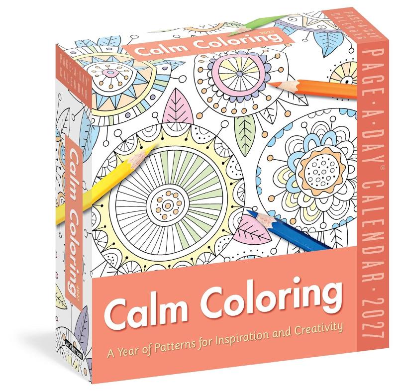 Calm Coloring Page-A-Day® Calendar 2027 - a Year of Patterns for Inspiration and Creativity