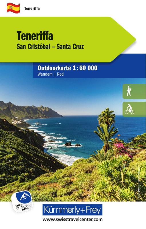 Kümmerly+Frey Outdoorkarte Teneriffa 1:60.000 - Mit San Cristobal und Santa Cruz. Touren für Wanderer, Biker und mehr! Wetterfest und leicht lesbar
