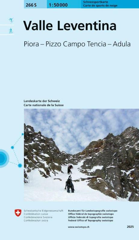 266S Valle Leventina Schneesportkarte - Piora - Pizzo Campo Tencia - Adula