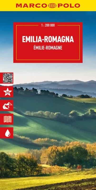 MARCO POLO Reisekarte Italien 06 Emilia Romagna 1:200.000 - Straßenkarte und Autokarte mit sehenswerten Strecken, Highlights und digitaler Erweiterung