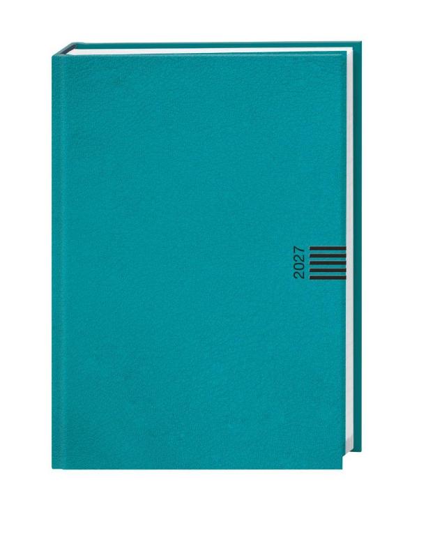 Wochen-Cheftimer A5, petrol 2027 - Alle Termine stets dabei: Praktischer Buchkalender im formschönen Design, der in jede Tasche passt. Neutraler Planer im Format 15,2 x 21,5 cm