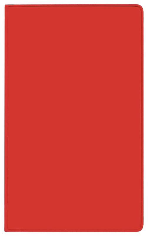Taschenkalender Modus geheftet PVC rot 2027 - Terminplaner mit 2-Wochenkalendarium. Wiederverwendbarer Buchkalender 1 Woche 1 Seite. 8,7 x 15,3 cm