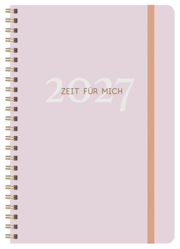 Terminkalender Selfcare-Planer 2027 - Taschenkalender mit Spiralbindung. Platz um Wohlfühlmomente zu planen und in Balance zu bleiben. Format: 14,8 x 21 cm.