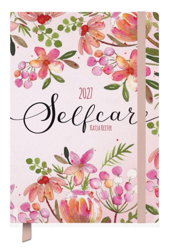 Terminkalender Jahresbegleiter Selfcare 2027 - Terminplaner 13 x 18,5 cm I Kalendarium in Deutsch I Platz für Notizen und Lesezeichenband