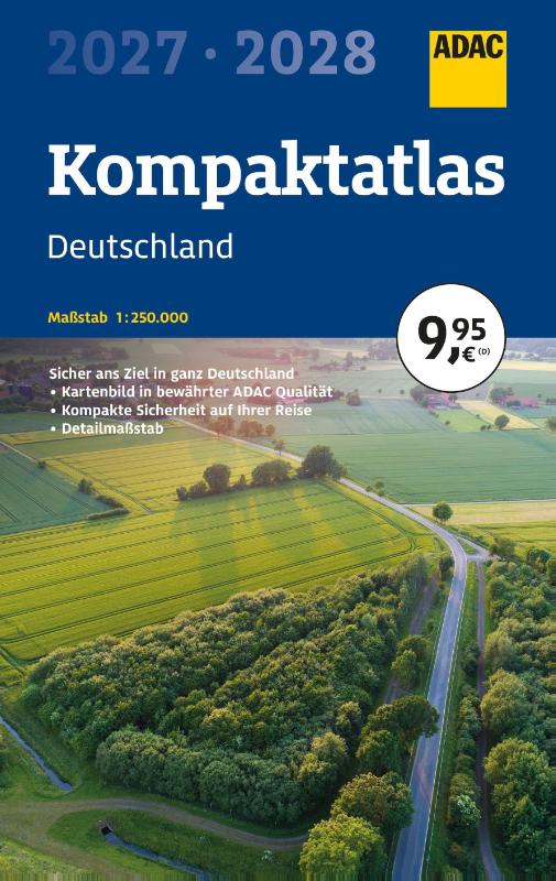 ADAC Kompaktatlas 2027/2028 Deutschland 1:250.000 - Straßenatlas und Autoatlas