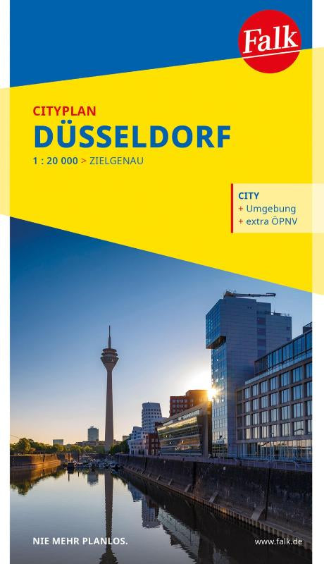 Falk Cityplan Düsseldorf 1:20.000