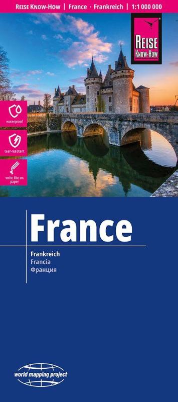 Reise Know-How Landkarte Frankreich | France (1:1.000.000) - reiß- und wasserfest (world mapping project)