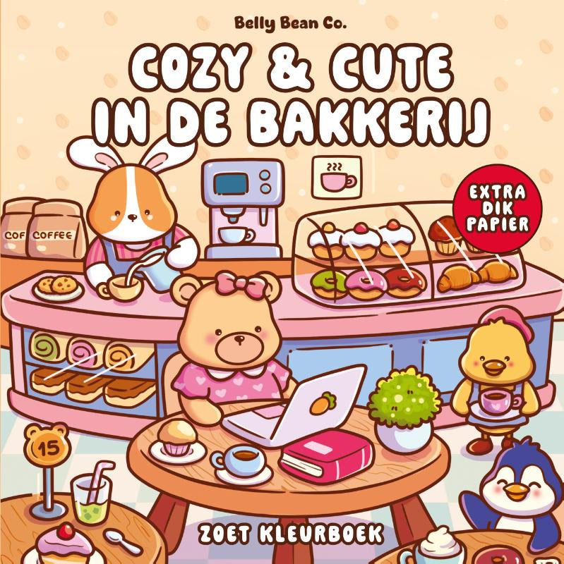 Cozy & cute in de bakkerij - Zoet kleurboek