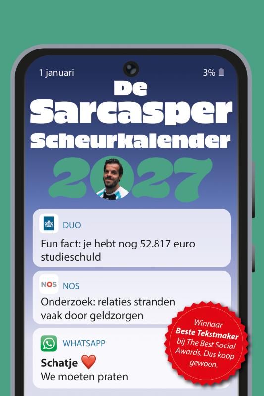 De Sarcasper scheurkalender 2027 - Humor is de grootste boodschap