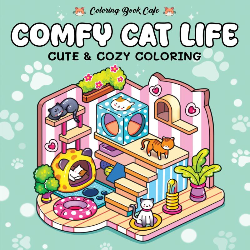 Comfy cat life - Coloring Book Cafe - Cute & cozy coloring