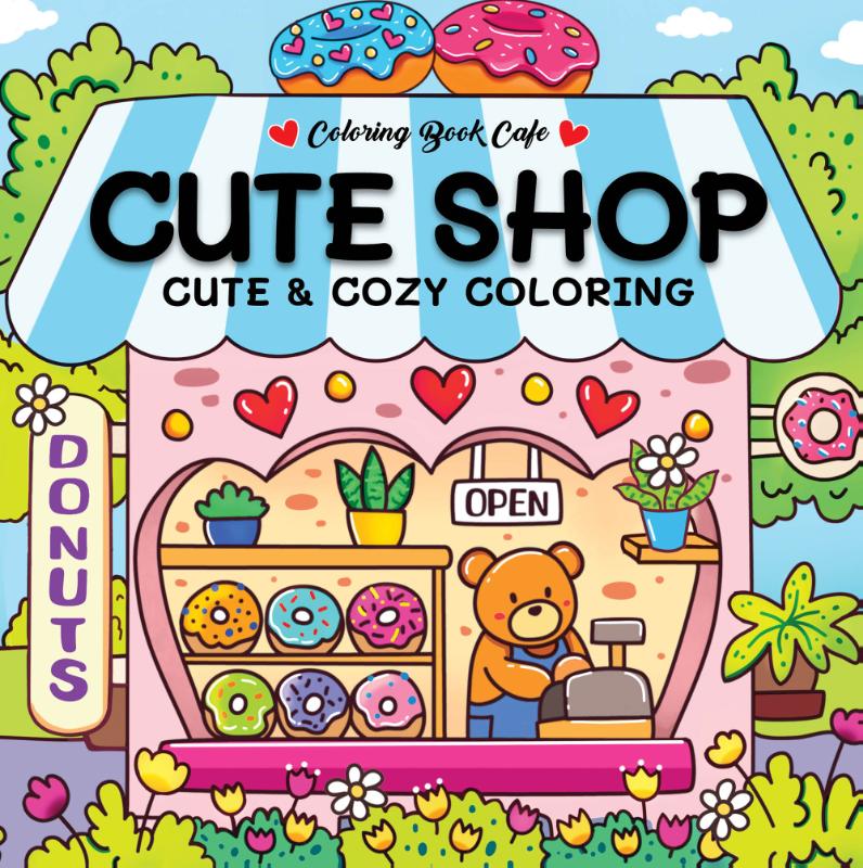 Cute shop - Coloring Book Cafe - Cute & cozy coloring