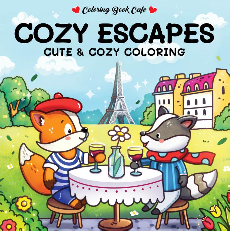 Cozy escapes - Coloring Book Cafe - Cute & cozy coloring