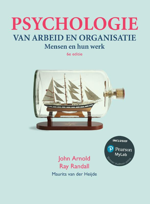 Psychologie van arbeid en organisatie, 6e editie met MyLab NL toegangscode - Mensen en hun werk