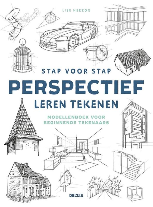 Stap voor stap perspectief leren tekenen - Modellenboek voor beginnende tekenaars