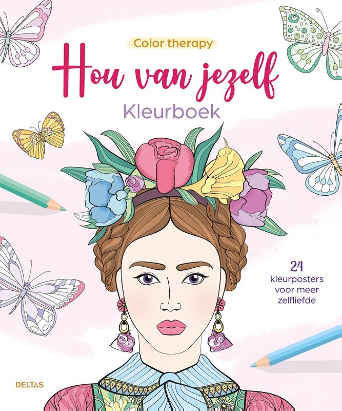 Color therapy Hou van jezelf Kleurboek - 24 kleurposters voor meer zelfliefde