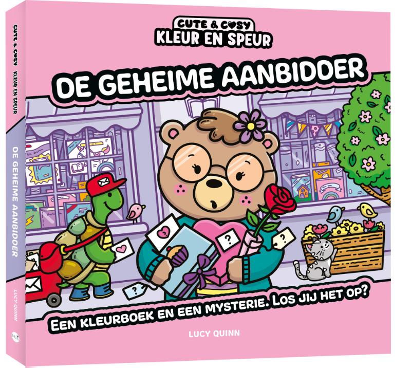 Kleur en speur: De geheime aanbidder - Een kleurboek en een mysterie. Los jij het op?