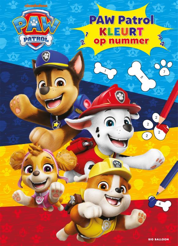 PAW Patrol kleurt op nummer – ISBN 9789047881247