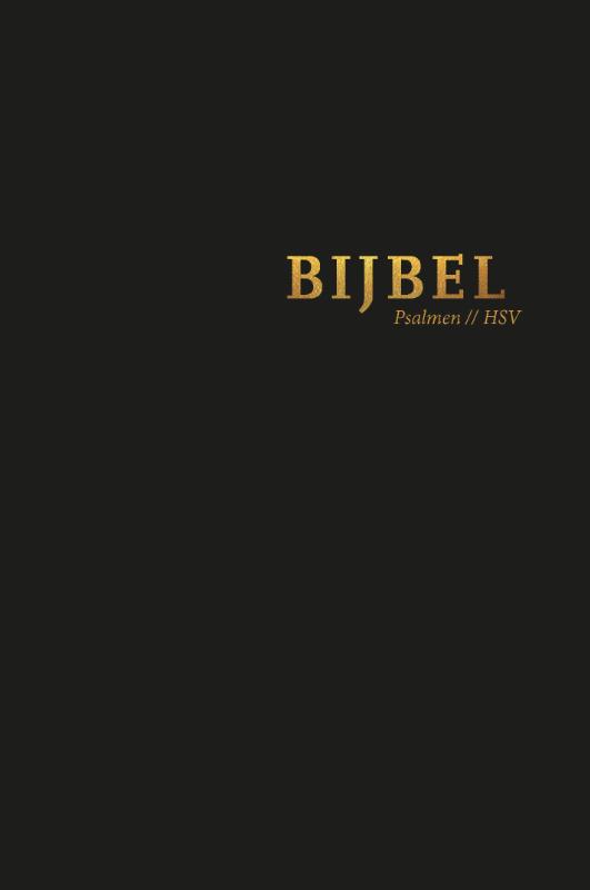 Bijbel (HSV) met psalmen - hardcover zwart - Herziene Statenvertaling | 12x18 cm | met koker