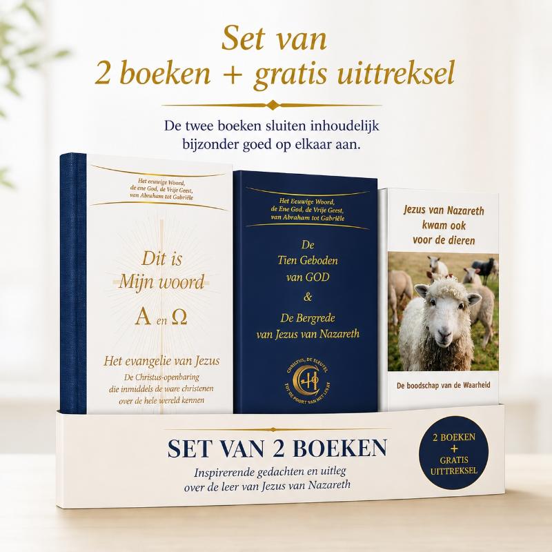 Dit is mijn woord Alpha en Omega (set) - De Tien Geboden van GOD & De Bergrede van Jezus van Nazareth