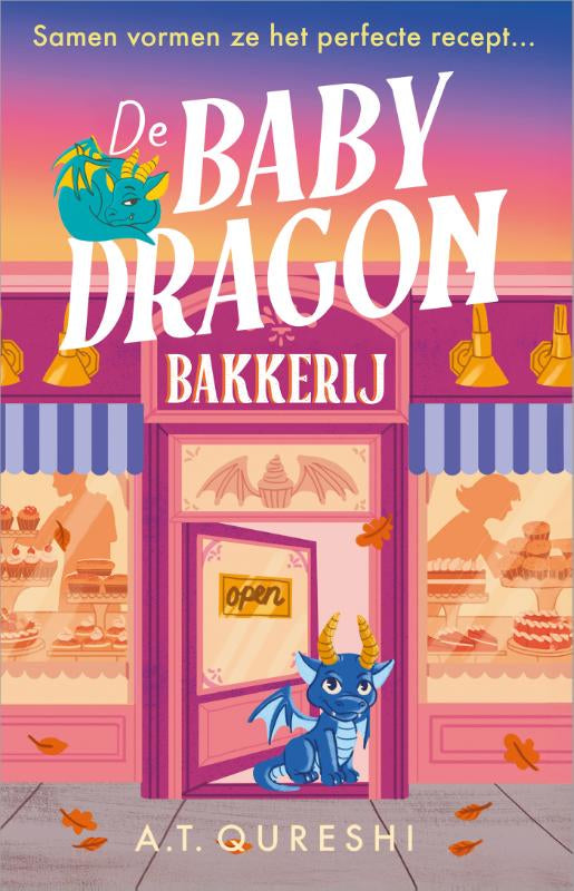 Boekomslag De Baby Dragon Bakkerij van A. T. Qureshi – ISBN 9789402719826