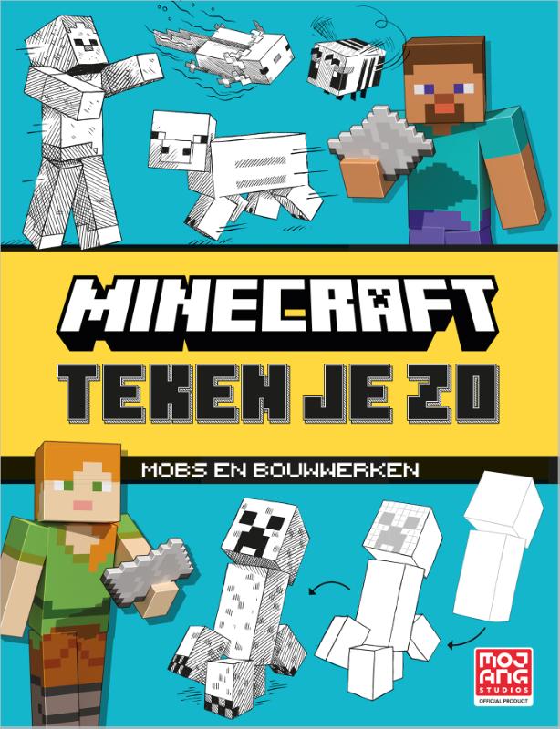 Minecraft teken je zo - Mobs en bouwwerken