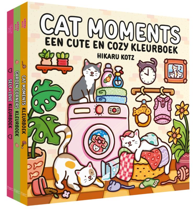 Kleurboekenpakket - Cat Moments / Garden Corners / Self Love