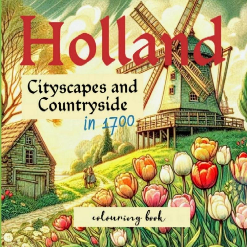 Holland in 1700 colouring book - Cityscapes and countryside