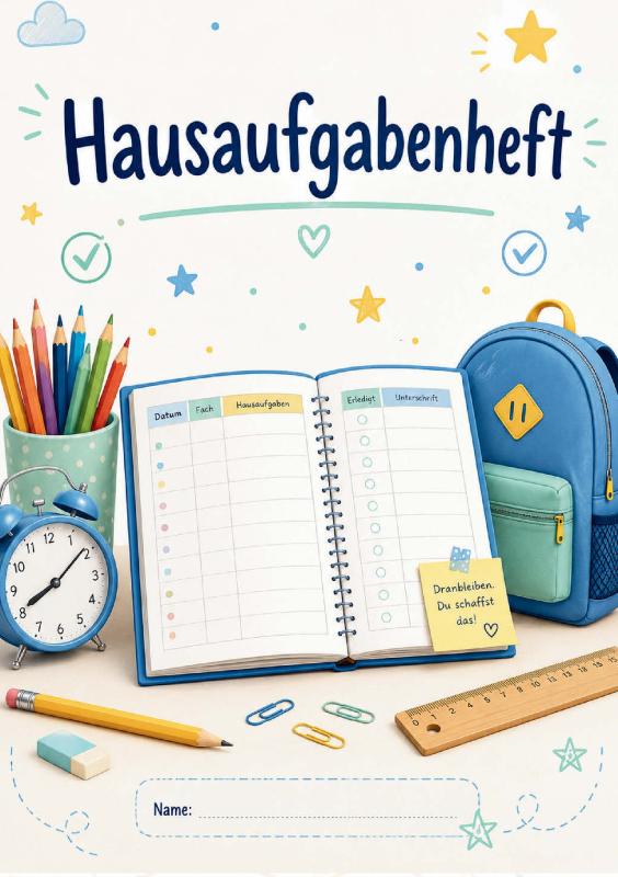 Hausaufgabenheft - Schülerkalender