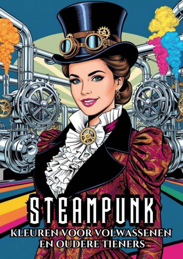 Kleuren voor Volwassenen en Oudere Tieners - Steampunk - 25 Kleurplaten voor Urenlange Ontspanning