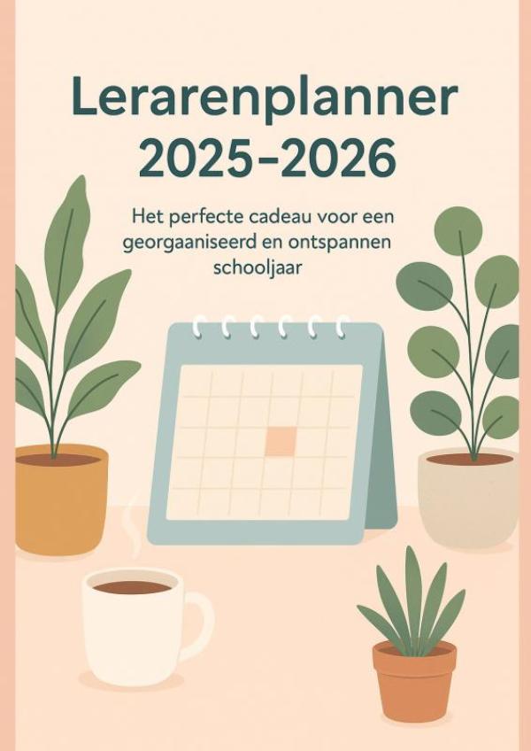 Lerarenplanner 2025–2026(Het perfecte cadeau voor een georganiseerd en ontspannen schooljaar) - Jouw overzichtelijke partner voor een gestructureerd schooljaar