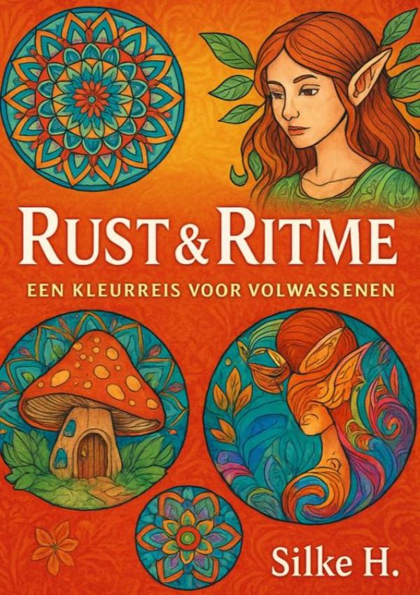 rust & ritme- een kleurreis voor volwassenen - kleurboek volwassenen