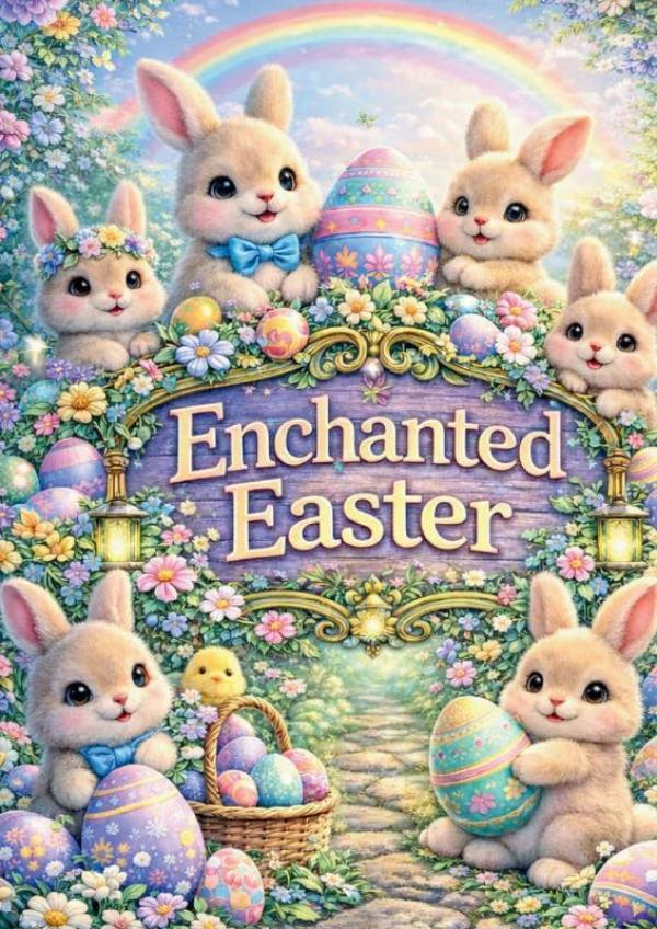 Enchanted Easter - Coloringbook for adults