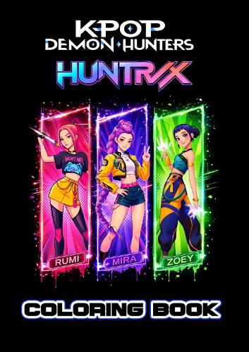 Kpop Demon Hunters Coloring Book - An Epic Coloring Adventure with HUNTR/X and the Saja Boys