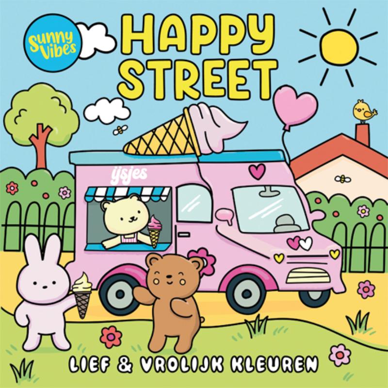 Sunny vibes - Happy street - Lief en vrolijk kleuren