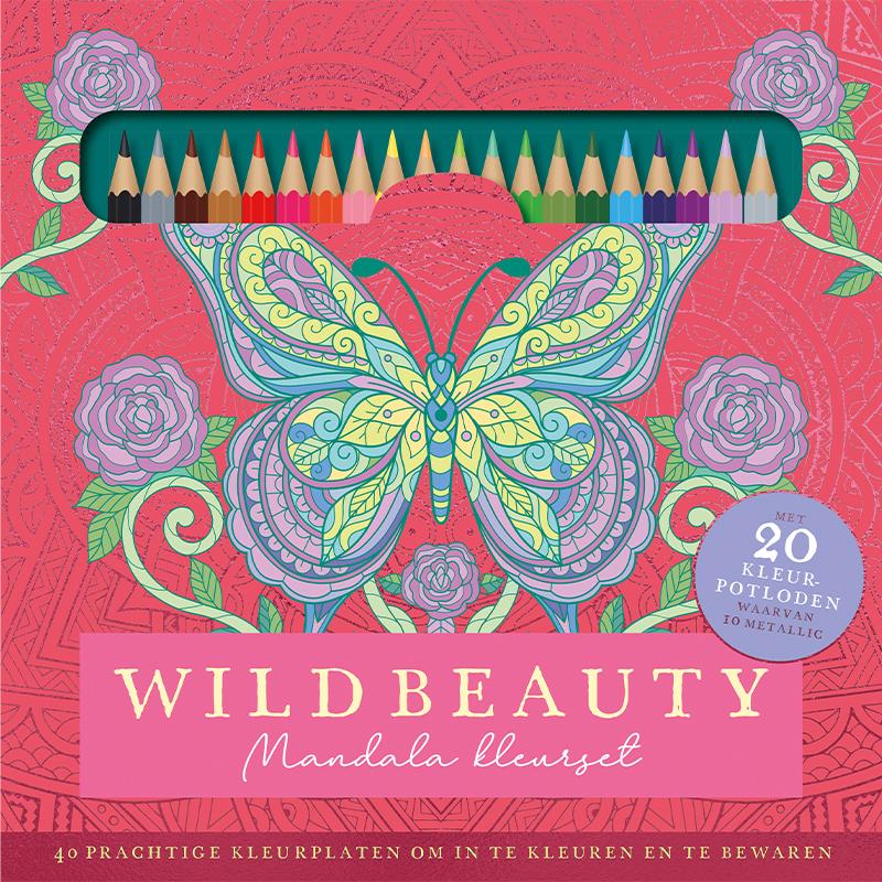 Wild beauty Mandala kleurset - 40 prachtige kleurplaten om in te kleuren en te bewaren