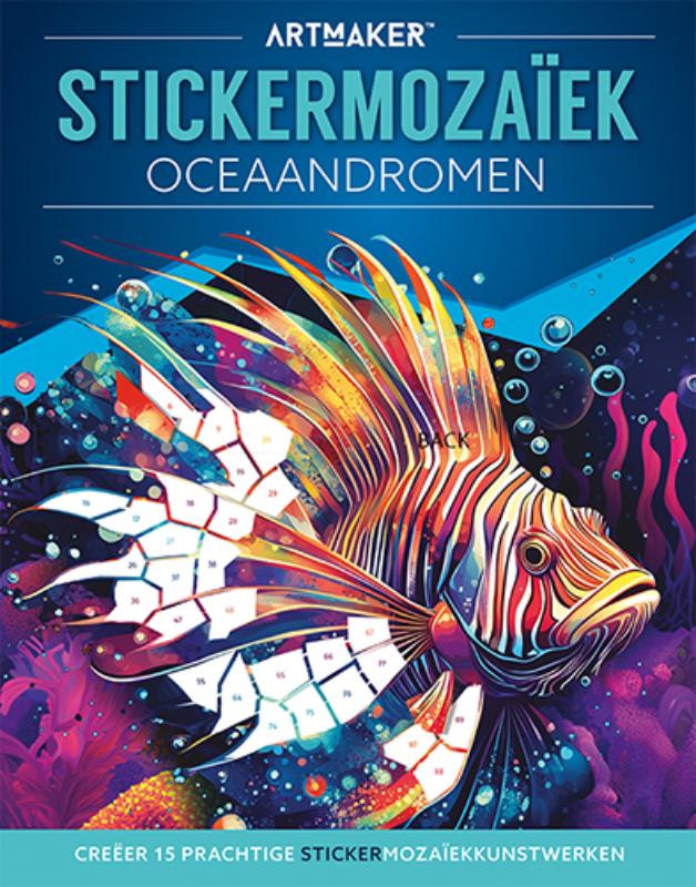 Stickermozaïek - Oceaandromen - Creëer 15 prachtige stickermozaïekkunstwerken