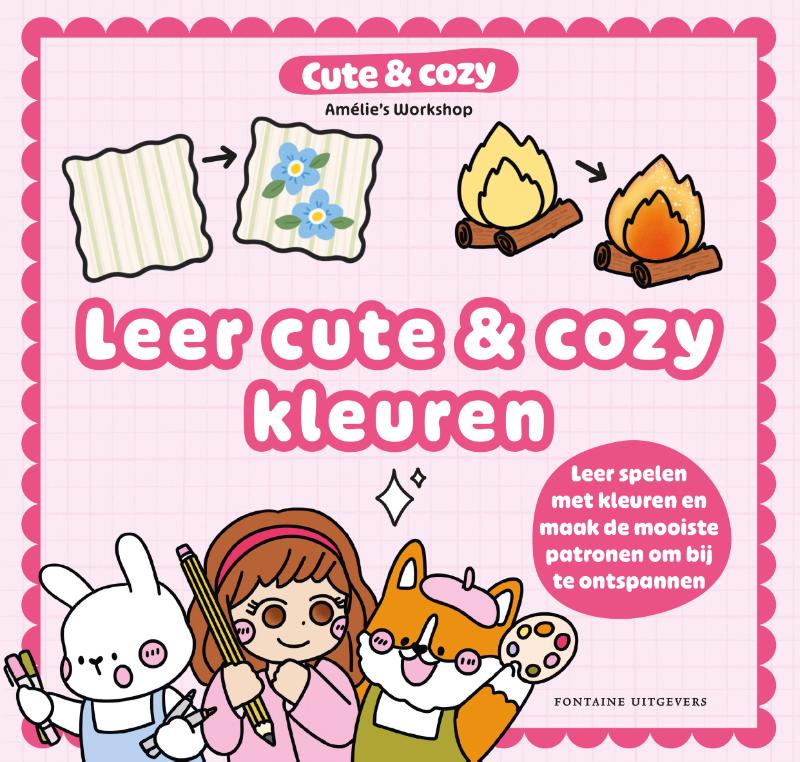 Leer cute & cozy kleuren - Leer spelen met kleuren en maak de mooiste patronen om bij te ontspannen