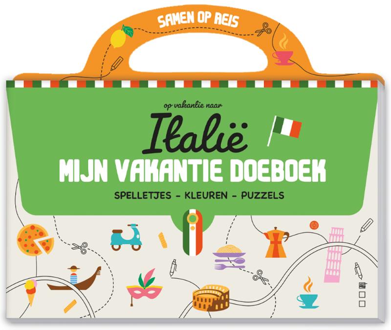 Mijn vakantie doeboek - Italië - Voor op de achterbank!