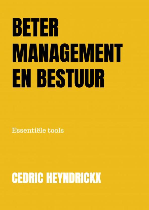 Beter management en bestuur - Essentiële tools