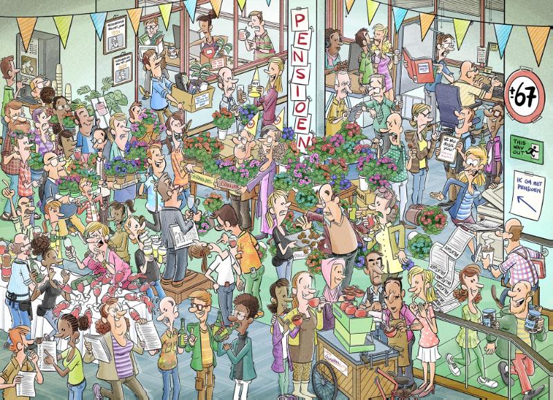 PARTY PUZZLE - PENSIOEN - Hoera! Met pensioen!