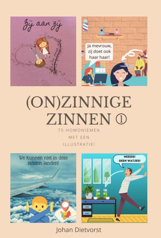 (on)zinnige zinnen (1) - 75 Nederlandse homoniemen in een (on)zinnige zin met illustratie en uitleg. Inclusief Engelse woordenlijst en vertaling!