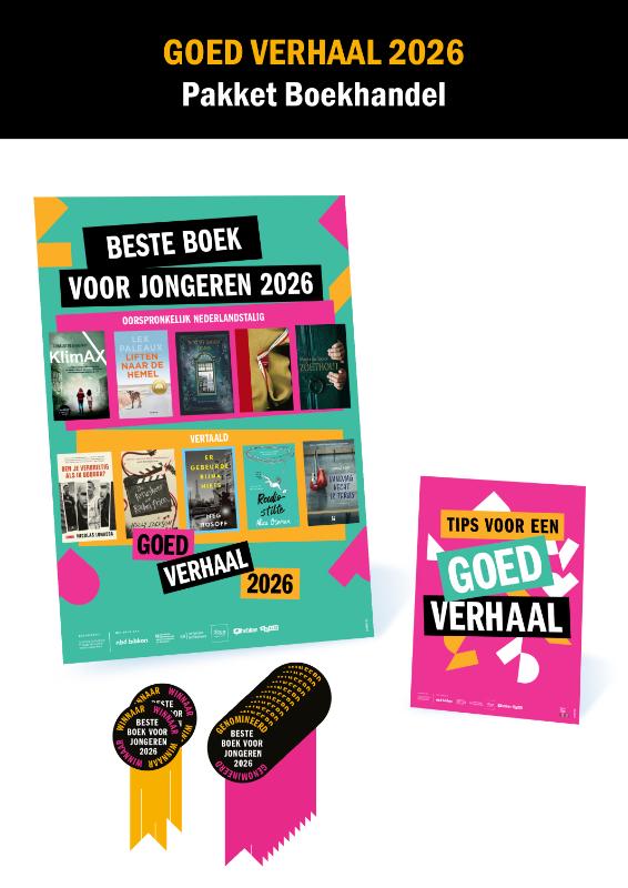 POS-pakket Boekhandel Goed Verhaal 2026 - De bestelperiode is verlopen. U kunt nog bestellen maar wordt geleverd uit de reserves. Uitlevering van producten is alleen gegarandeerd indien u besteld heeft tijdens de bestelperiode
