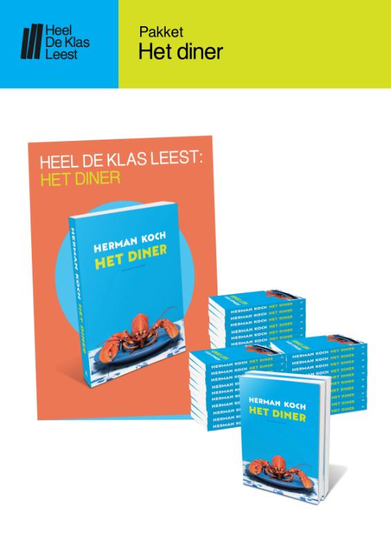 Schoolpakket Heel De Klas Leest 2026 - Het diner (bovenbouw VO-MBO) - De bestelperiode is verlopen. U kunt nog bestellen maar wordt geleverd uit de reserve. Uitlevering van producten is alleen gegarandeerd indien u besteld heeft tijdens de bestelperiode
